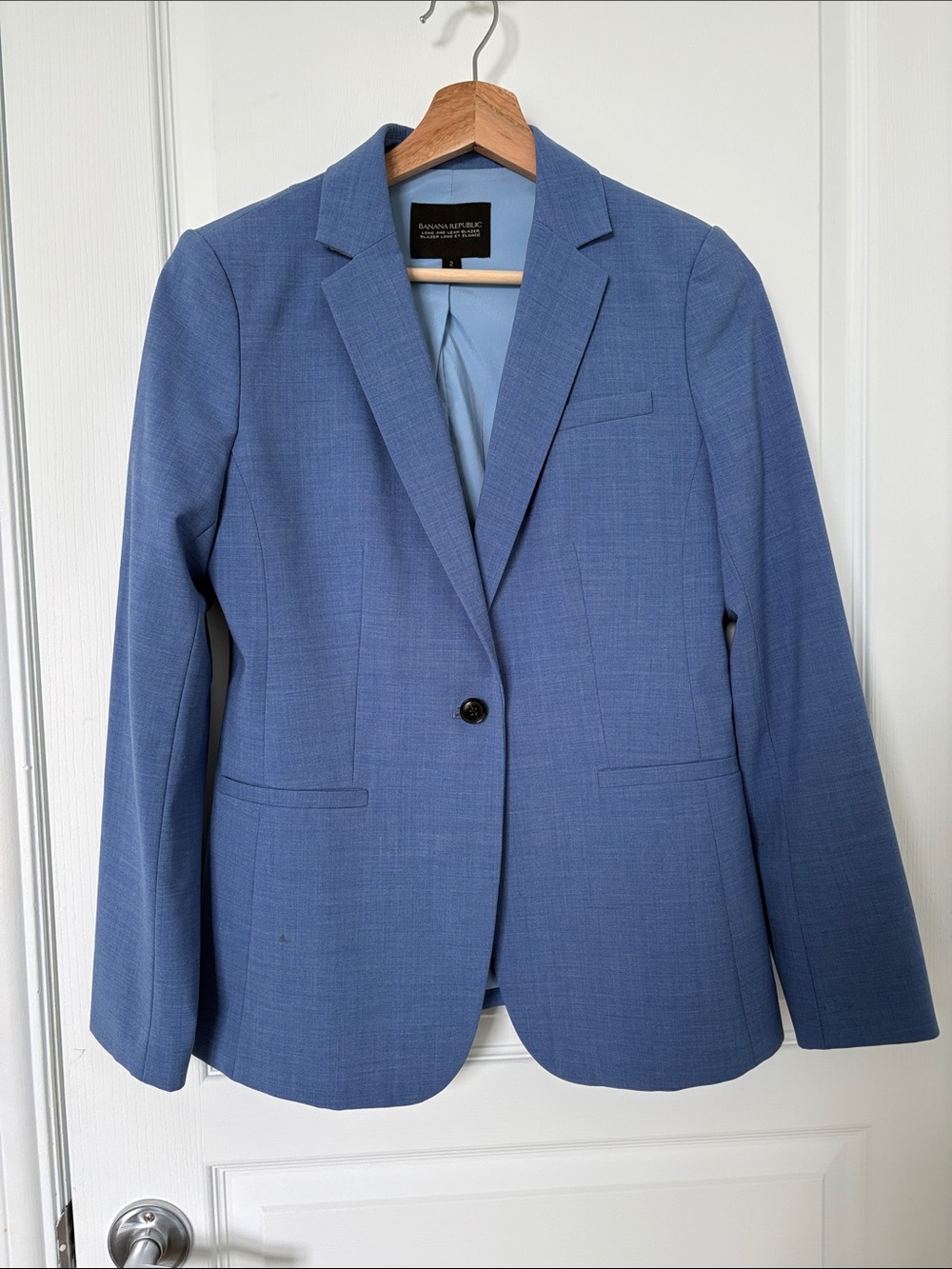 Banana Republic Women's Light Blue Blazer